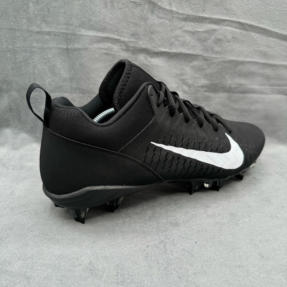 Nike Alpha Menace Pro 2 Shoes Low Football Cleats Men’s 12 Black White - Picture 2 of 11